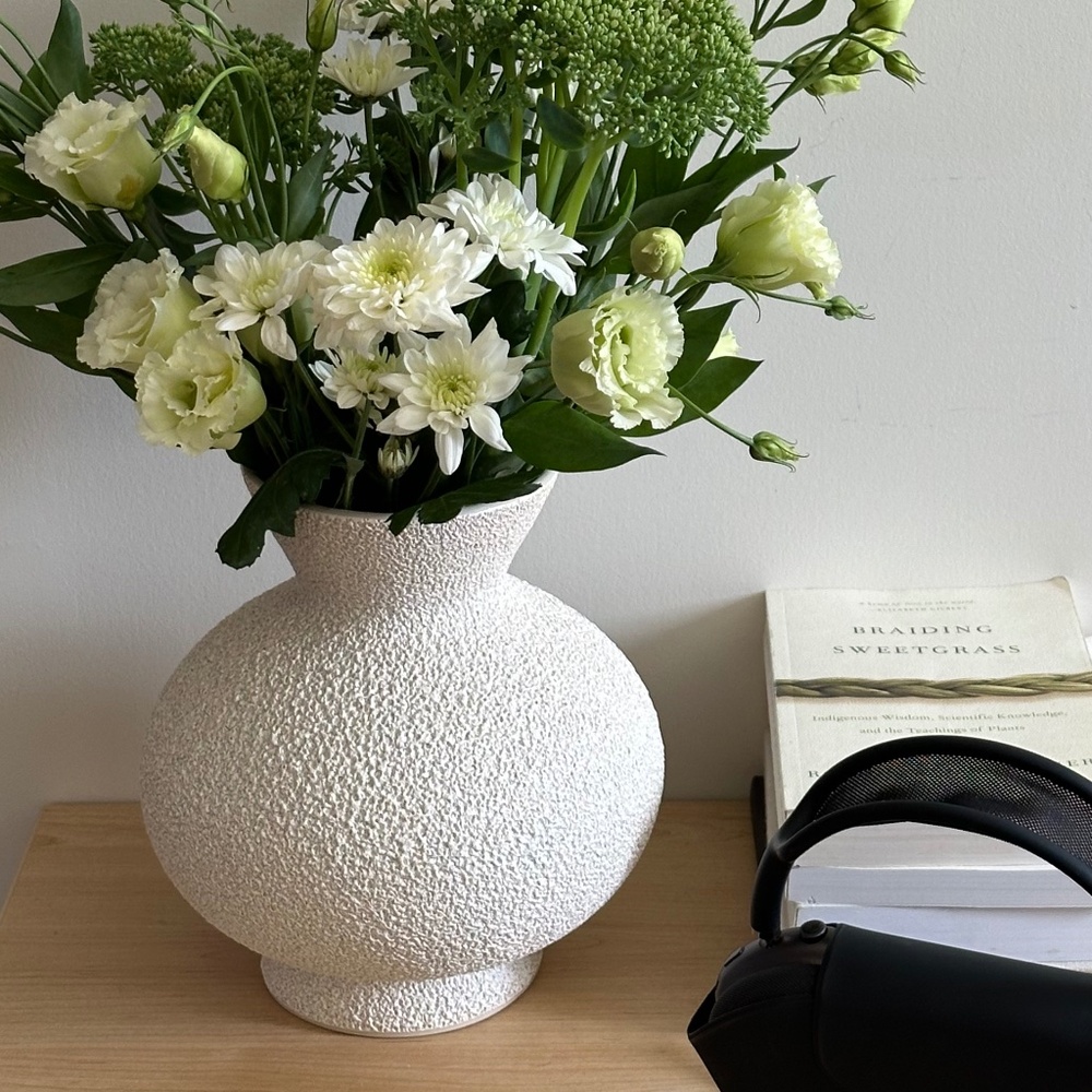 Crate & Barrel vibes Marloe / Marloe Sloane vase in Lava & Bone (Cream)